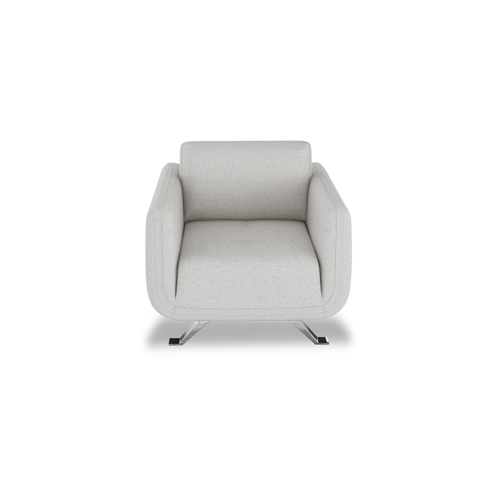 DIXON - Push Back Fabric / Leather Sofa (1-seater)