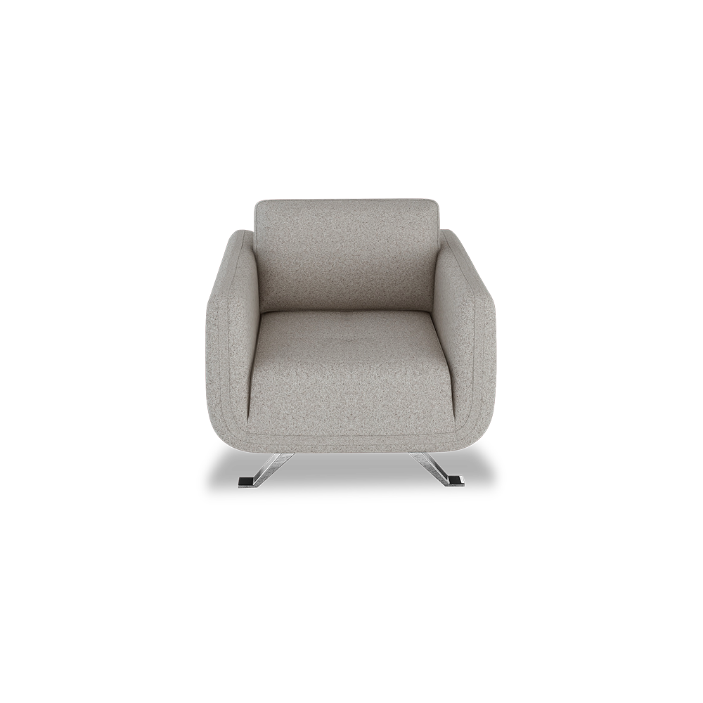 DIXON - Push Back Fabric / Leather Sofa (1-seater)