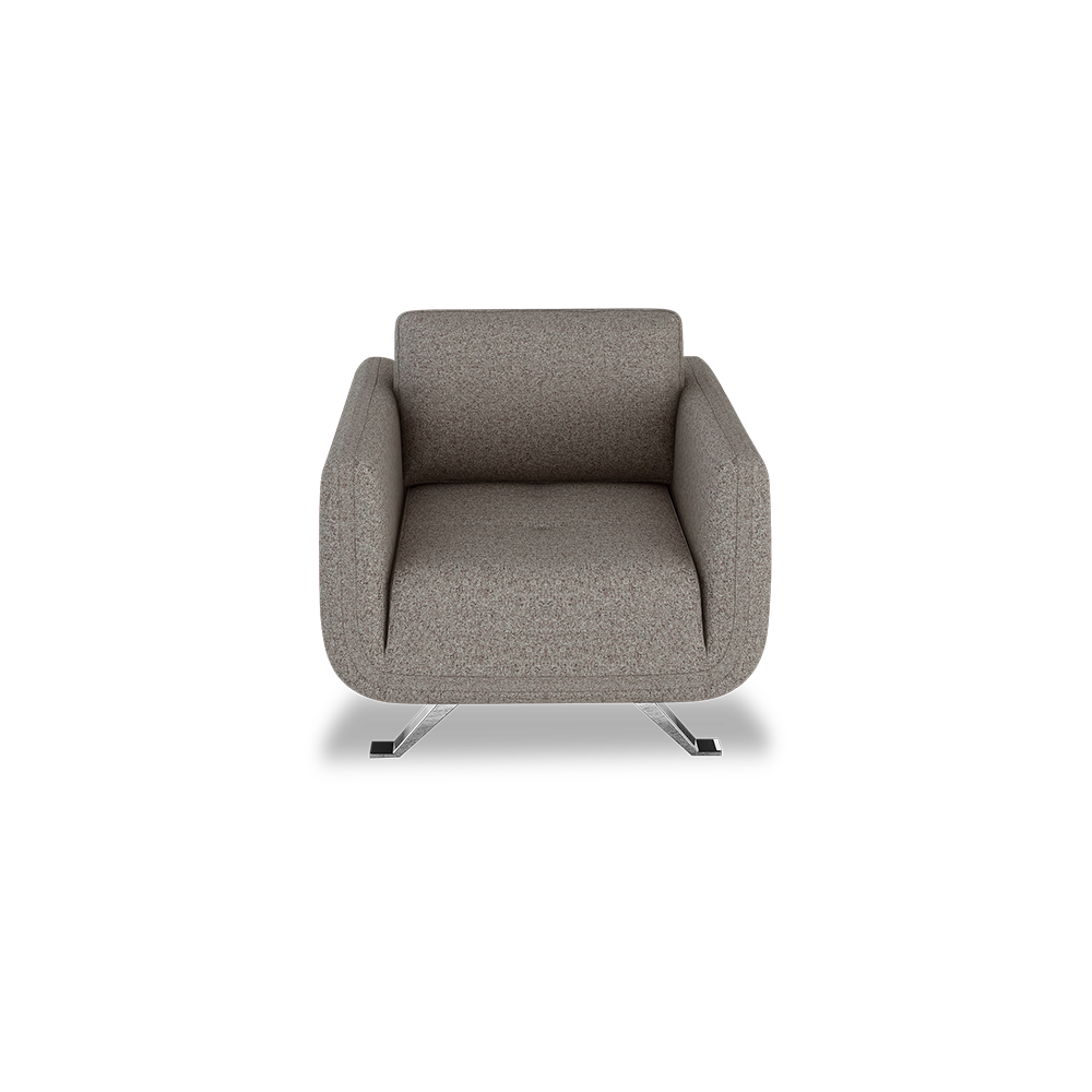 DIXON - Push Back Fabric / Leather Sofa (1-seater)
