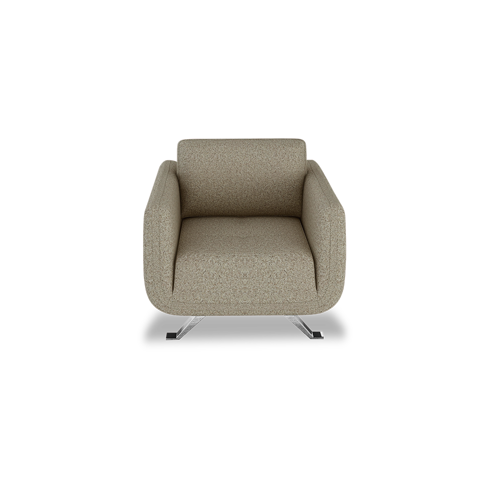 DIXON - Push Back Fabric / Leather Sofa (1-seater)