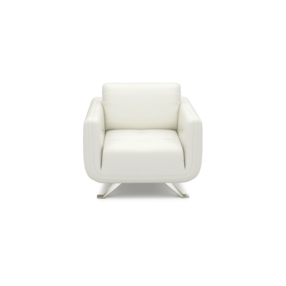 DIXON - Push Back Fabric / Leather Sofa (1-seater)