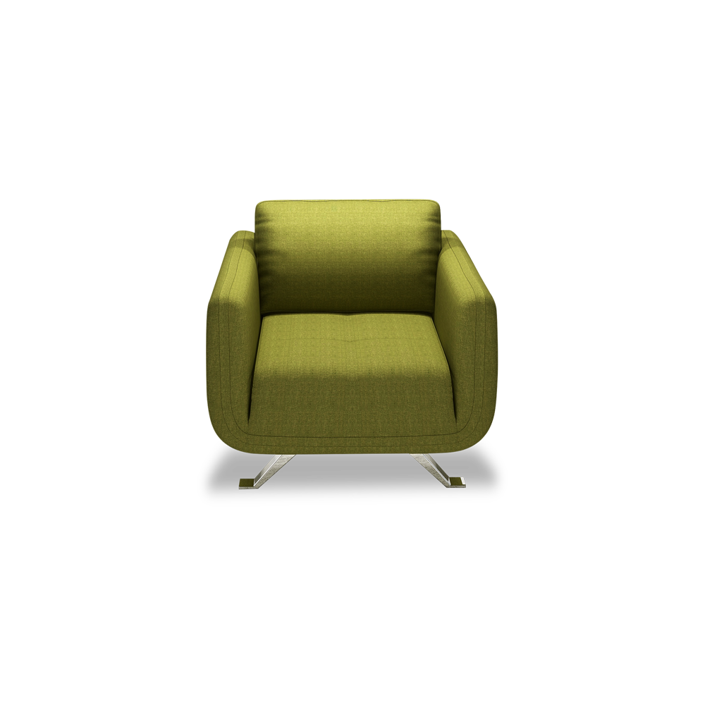 DIXON - Push Back Fabric / Leather Sofa (1-seater)