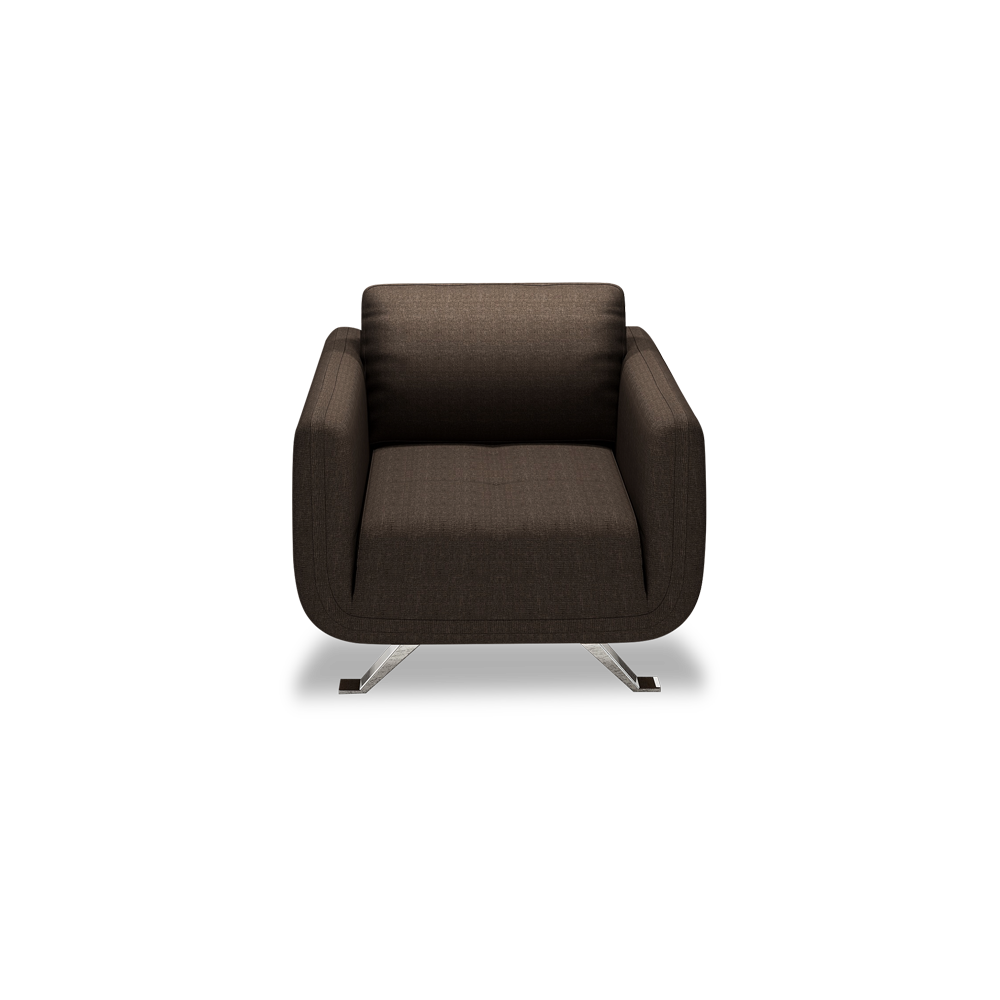 DIXON - Push Back Fabric / Leather Sofa (1-seater)