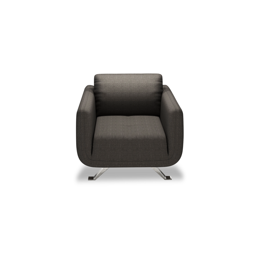 DIXON - Push Back Fabric / Leather Sofa (1-seater)