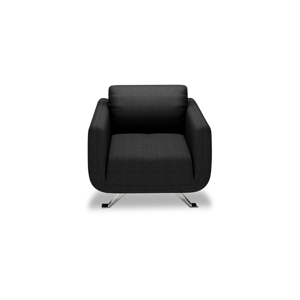 DIXON - Push Back Fabric / Leather Sofa (1-seater)