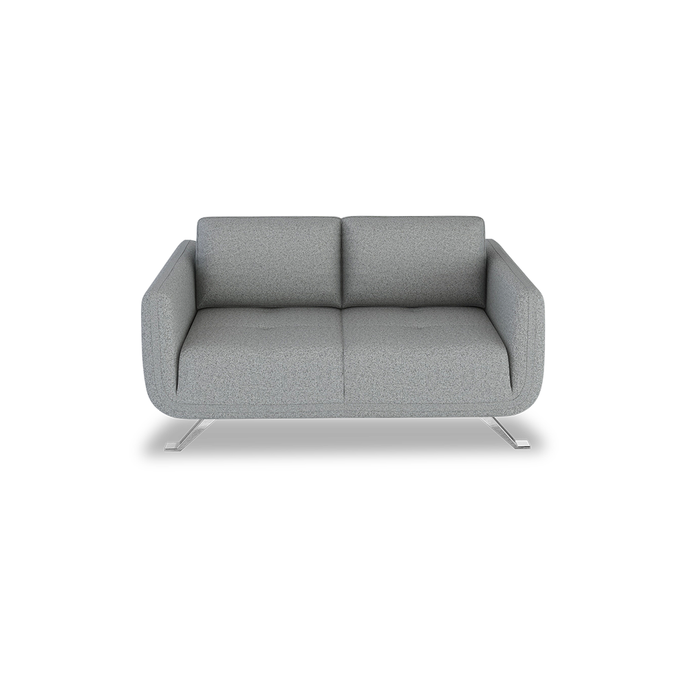 DIXON - Push Back Fabric / Leather Sofa (2-seater)