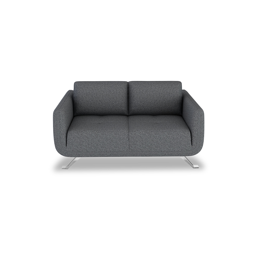 DIXON - Push Back Fabric / Leather Sofa (2-seater)