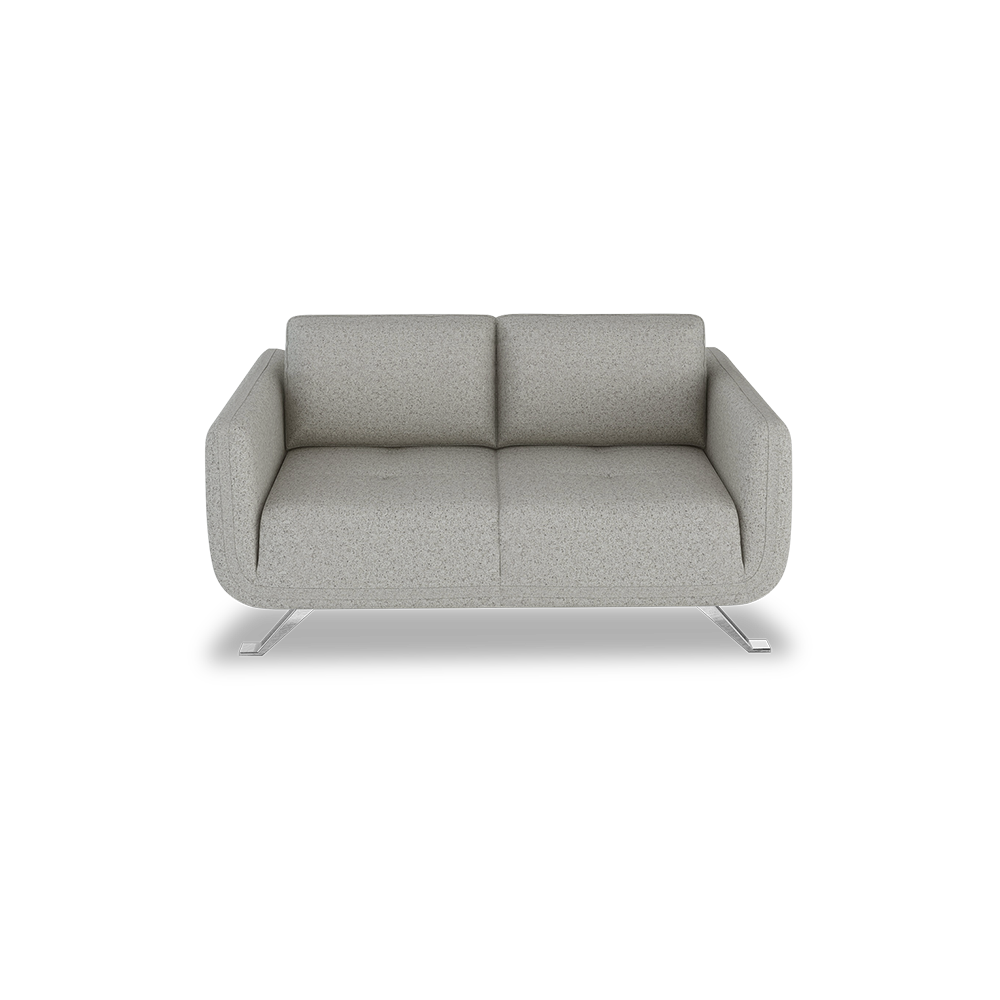 DIXON - Push Back Fabric / Leather Sofa (2-seater)