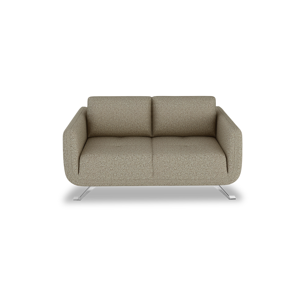 DIXON - Push Back Fabric / Leather Sofa (2-seater)