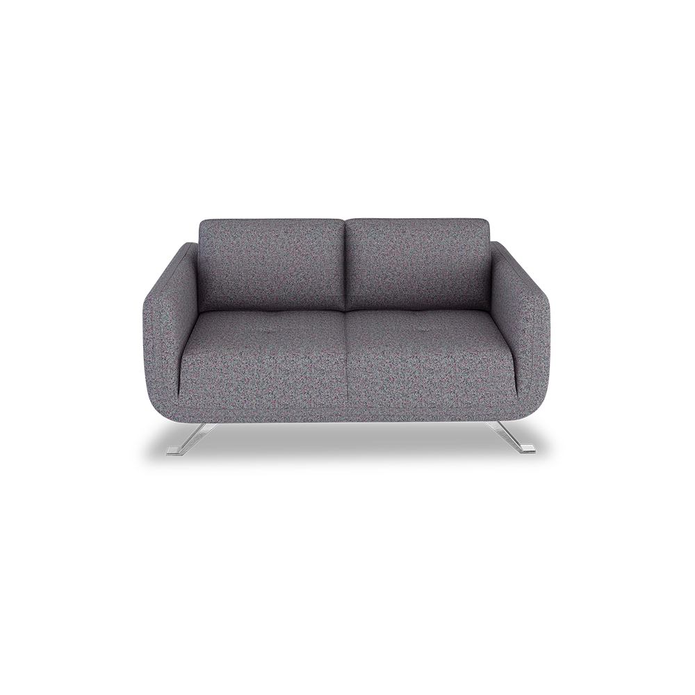 DIXON - Push Back Fabric / Leather Sofa (2-seater)