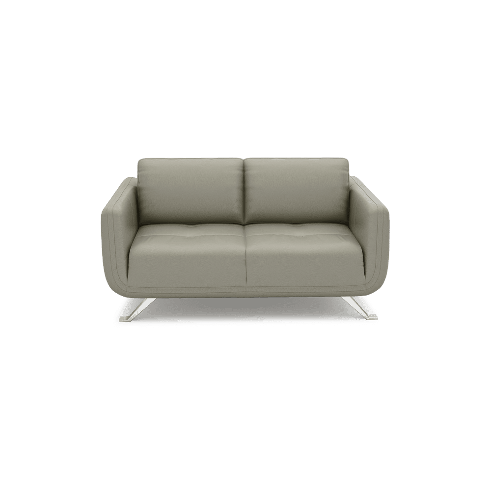 DIXON - Push Back Fabric / Leather Sofa (2-seater)