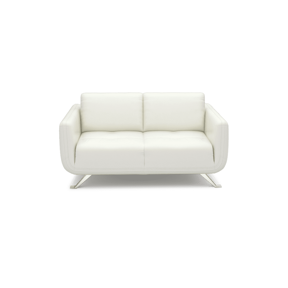 DIXON - Push Back Fabric / Leather Sofa (2-seater)