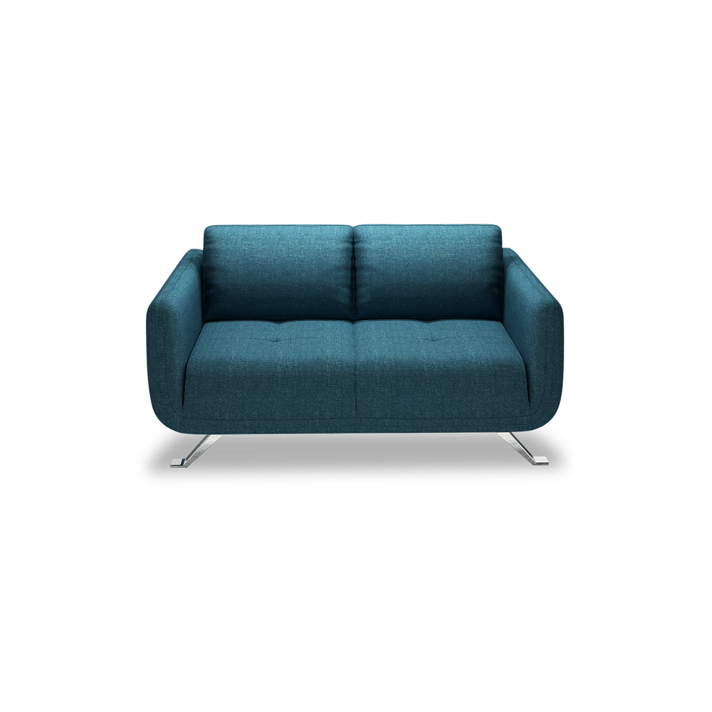 DIXON - Push Back Fabric / Leather Sofa (2-seater)