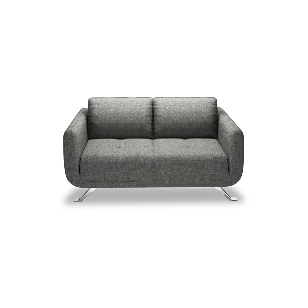 DIXON - Push Back Fabric / Leather Sofa (2-seater)