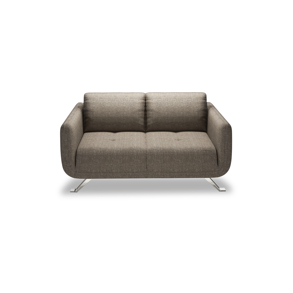 DIXON - Push Back Fabric / Leather Sofa (2-seater)