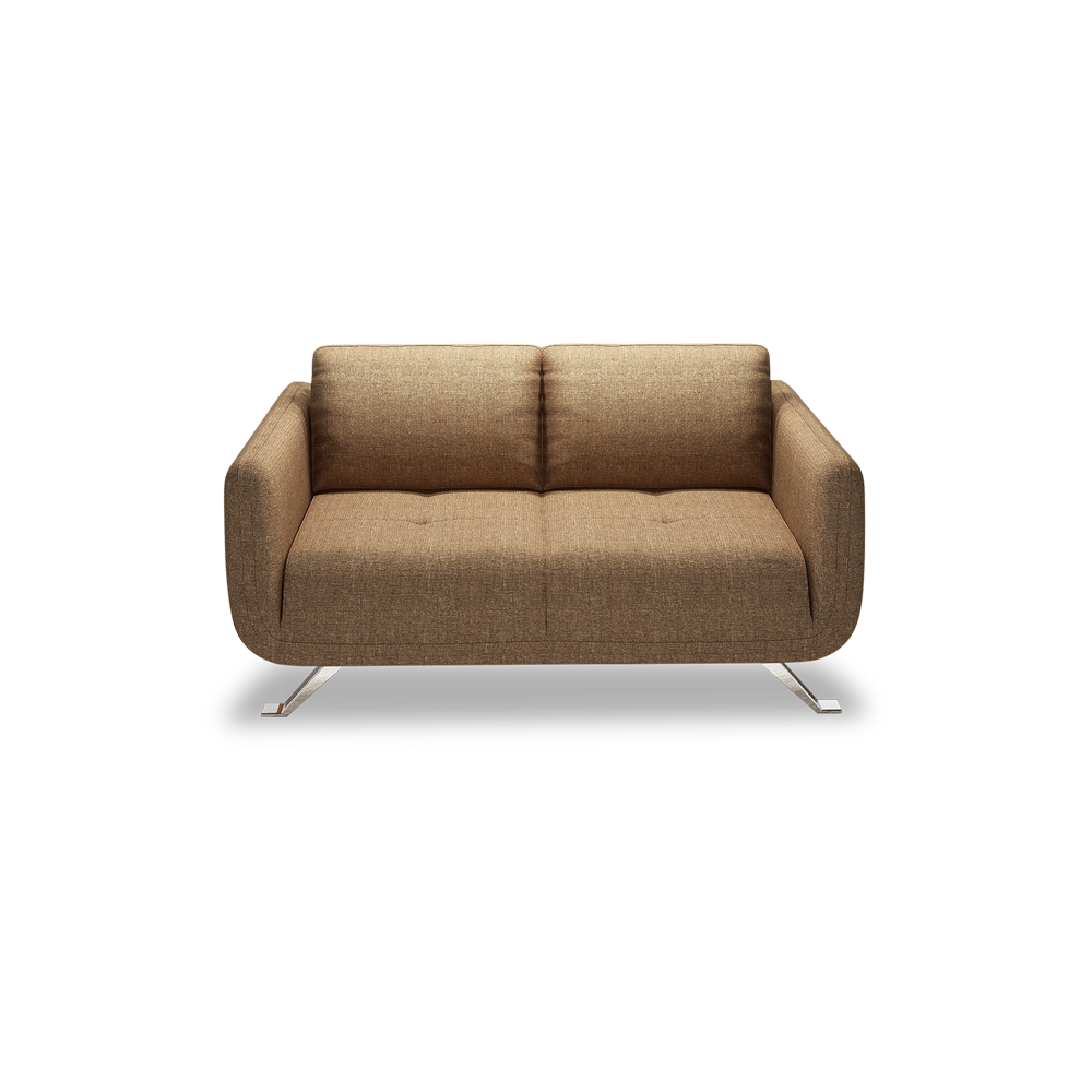 DIXON - Push Back Fabric / Leather Sofa (2-seater)