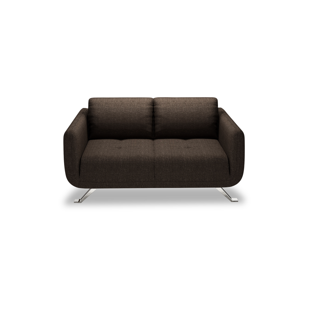 DIXON - Push Back Fabric / Leather Sofa (2-seater)