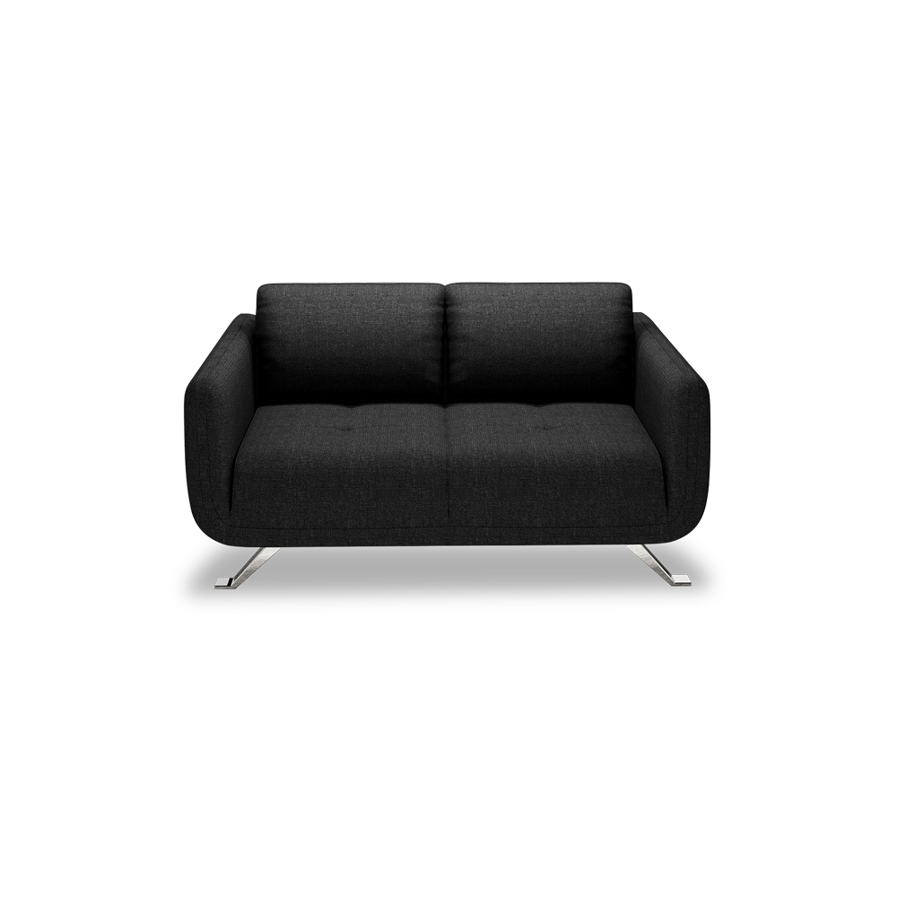 DIXON - Push Back Fabric / Leather Sofa (2-seater)
