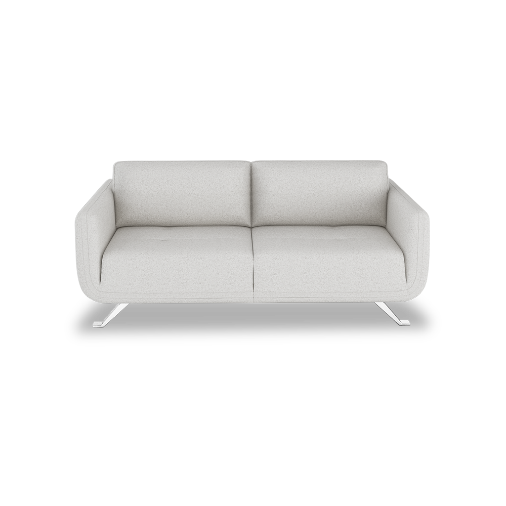 DIXON - Push Back Fabric / Leather Sofa (3-seater)