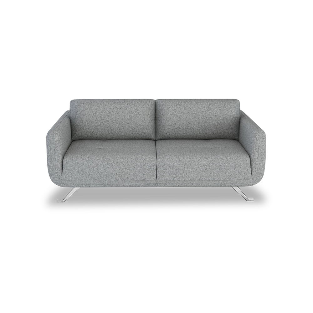 DIXON - Push Back Fabric / Leather Sofa (3-seater)