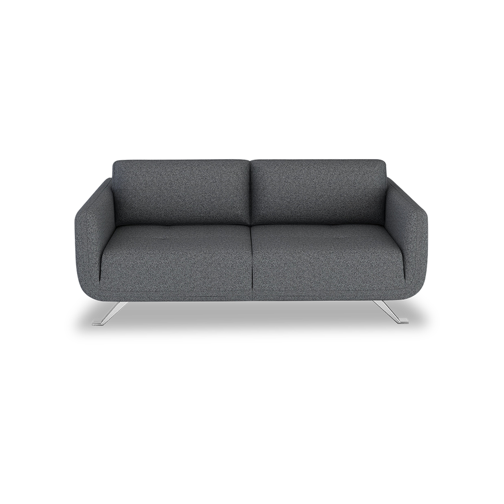 DIXON - Push Back Fabric / Leather Sofa (3-seater)