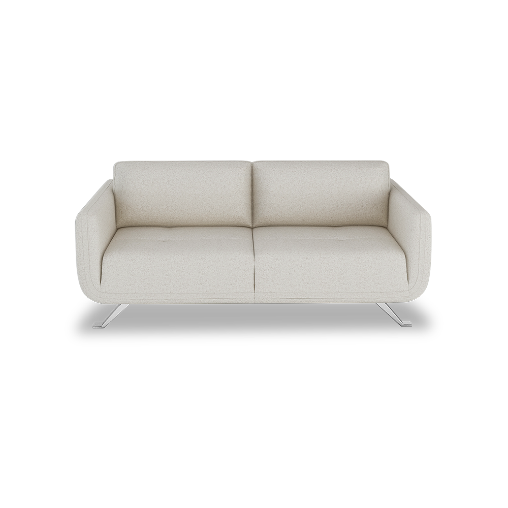 DIXON - Push Back Fabric / Leather Sofa (3-seater)