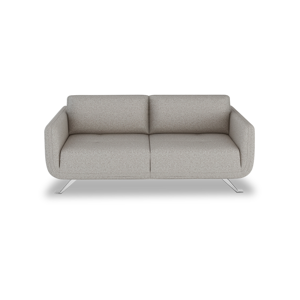 DIXON - Push Back Fabric / Leather Sofa (3-seater)