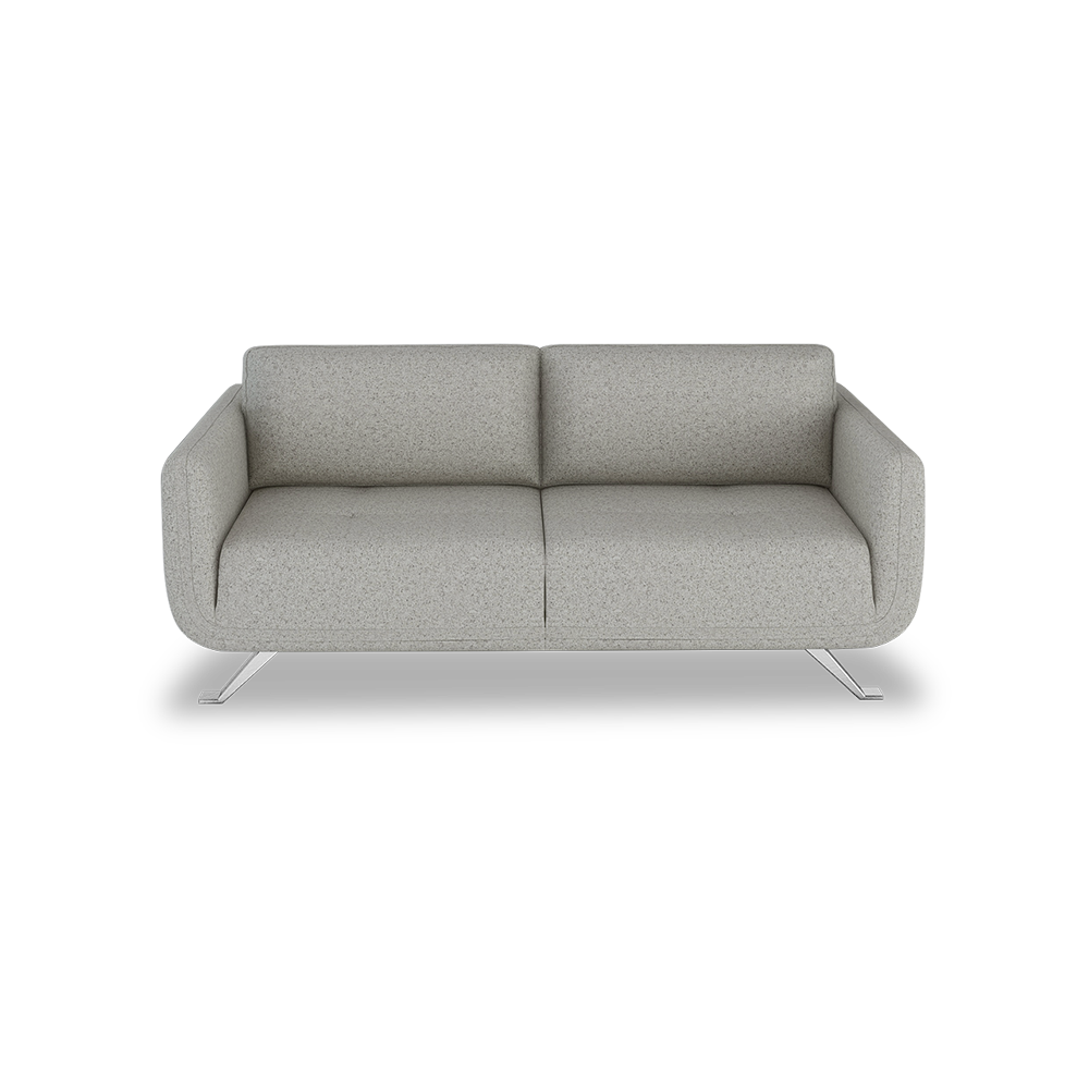 DIXON - Push Back Fabric / Leather Sofa (3-seater)