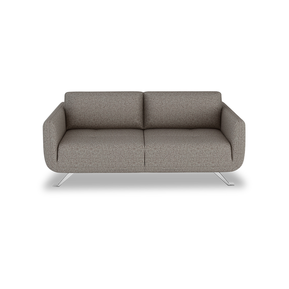 DIXON - Push Back Fabric / Leather Sofa (3-seater)