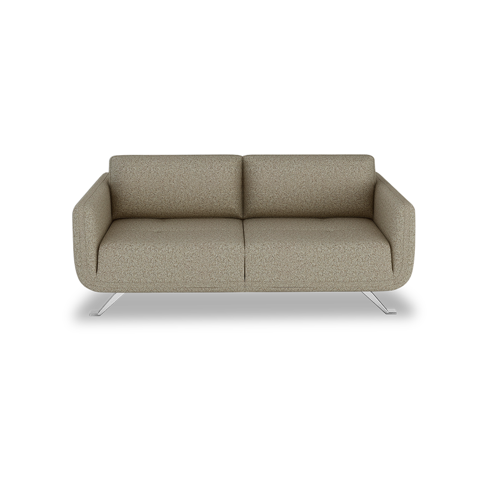 DIXON - Push Back Fabric / Leather Sofa (3-seater)