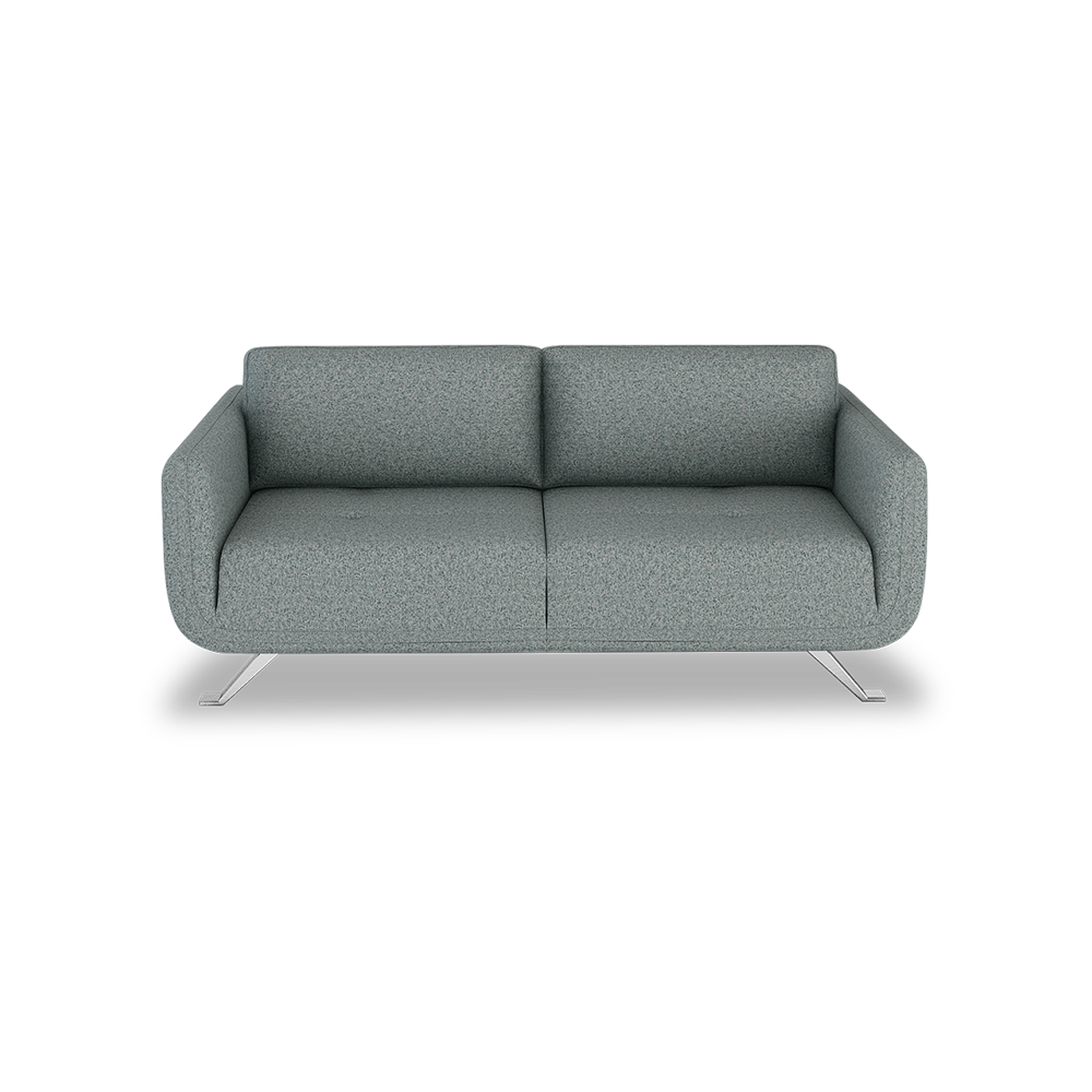DIXON - Push Back Fabric / Leather Sofa (3-seater)