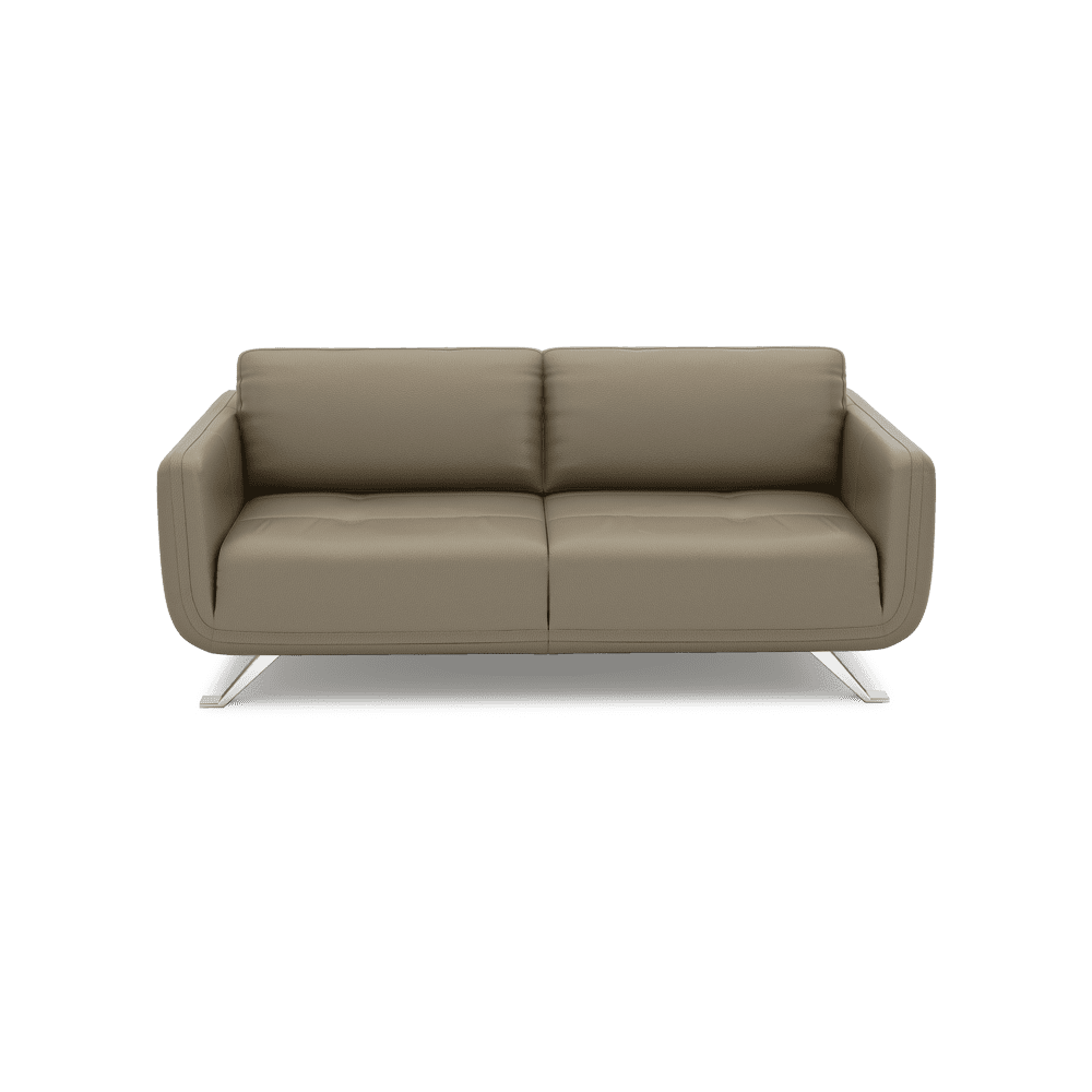 DIXON - Push Back Fabric / Leather Sofa (3-seater)
