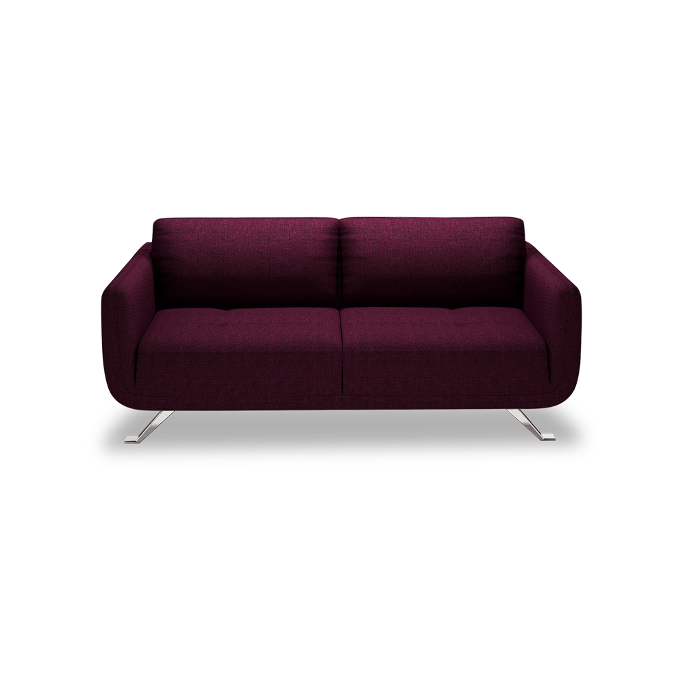 DIXON - Push Back Fabric / Leather Sofa (3-seater)