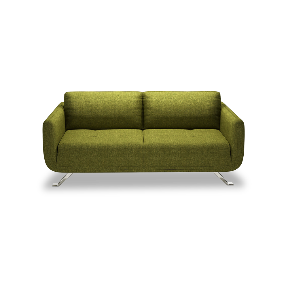 DIXON - Push Back Fabric / Leather Sofa (3-seater)