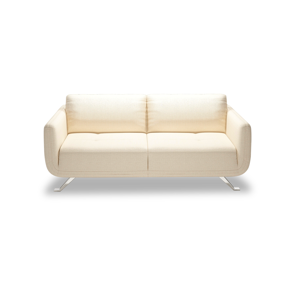 DIXON - Push Back Fabric / Leather Sofa (3-seater)
