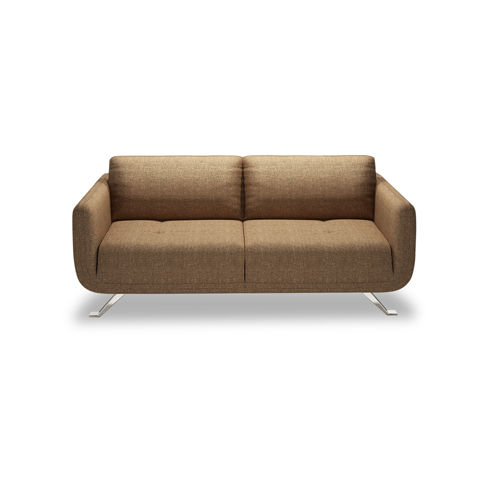 DIXON - Push Back Fabric / Leather Sofa (3-seater)