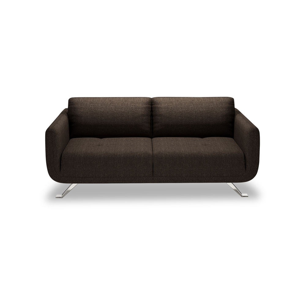 DIXON - Push Back Fabric / Leather Sofa (3-seater)