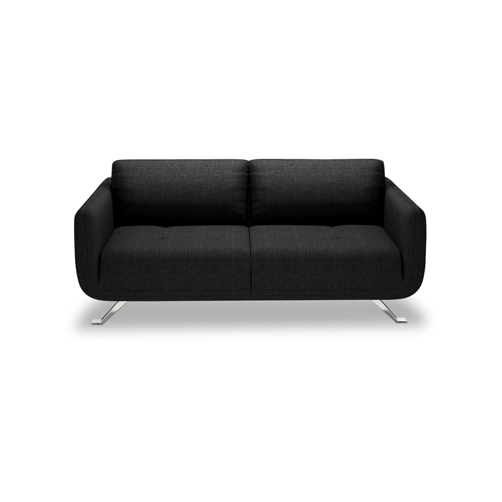 DIXON - Push Back Fabric / Leather Sofa (3-seater)
