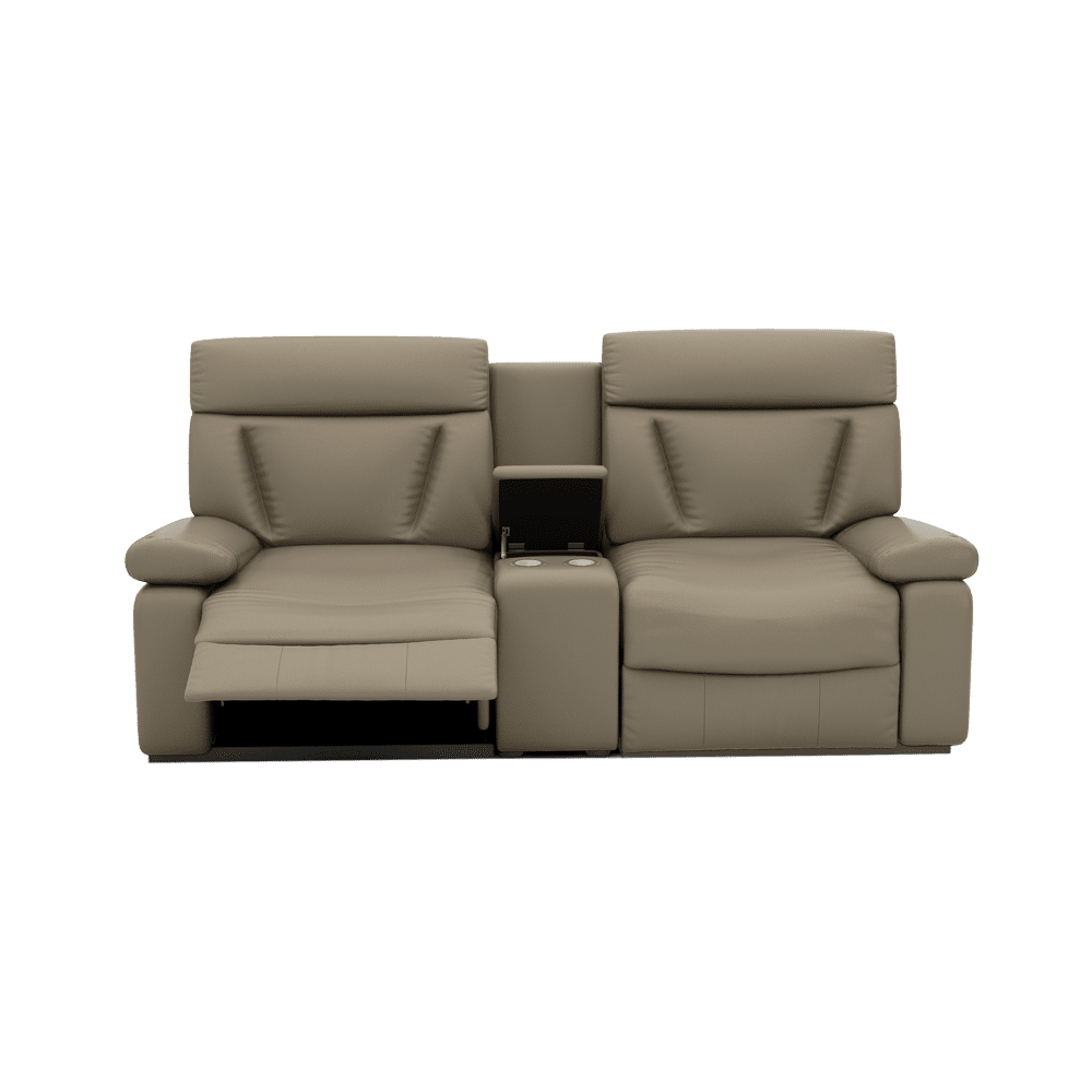 ELDRO – Recliner Sofa with Storage & Cup Holders (2 Seater)