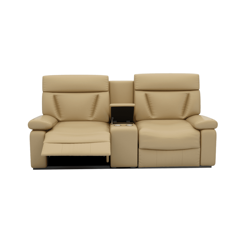 ELDRO – Recliner Sofa with Storage & Cup Holders (2 Seater)