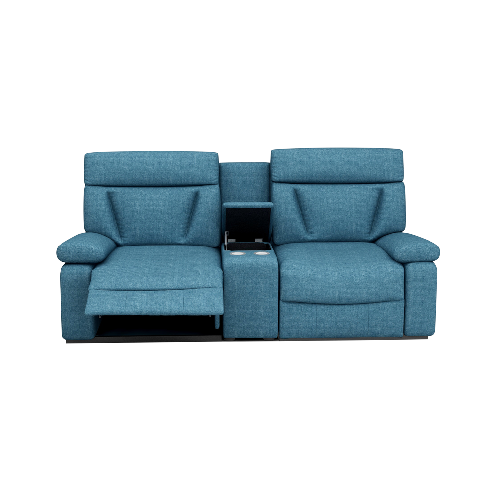 ELDRO – Recliner Sofa with Storage & Cup Holders (2 Seater)