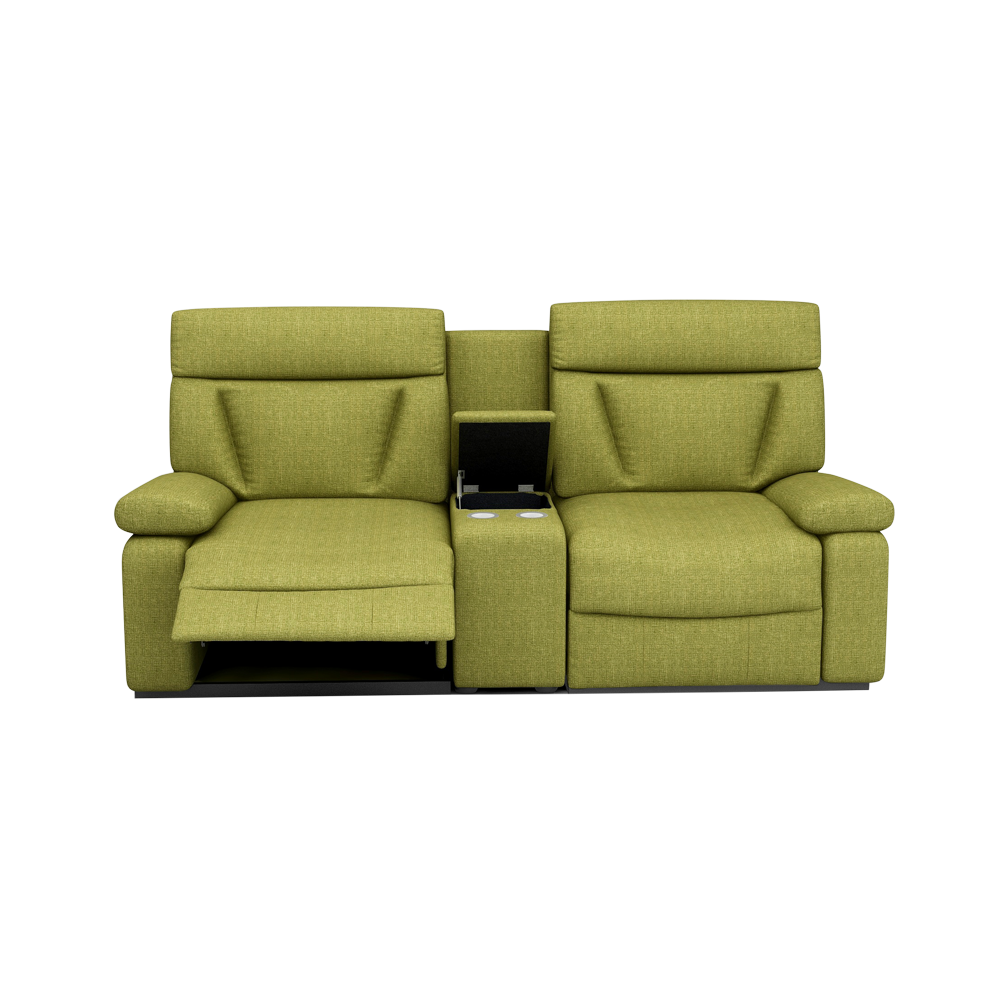 ELDRO – Recliner Sofa with Storage & Cup Holders (2 Seater)