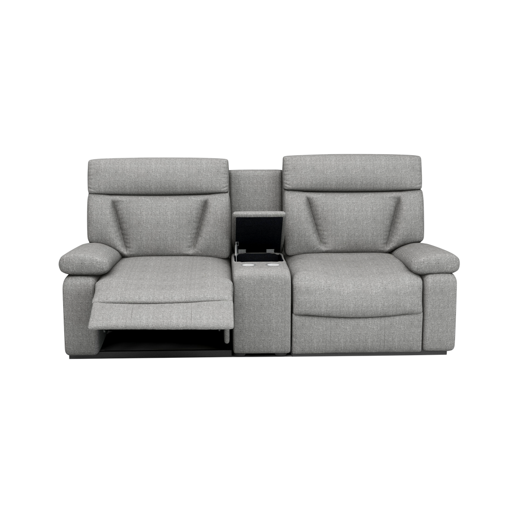 ELDRO – Recliner Sofa with Storage & Cup Holders (2 Seater)