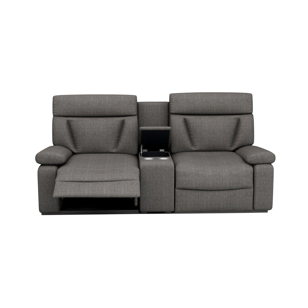 ELDRO – Recliner Sofa with Storage & Cup Holders (2 Seater)