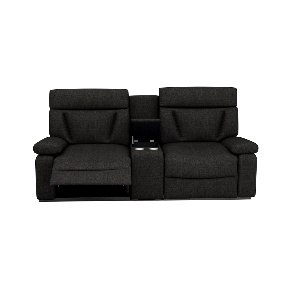 ELDRO – Recliner Sofa with Storage & Cup Holders (2 Seater)