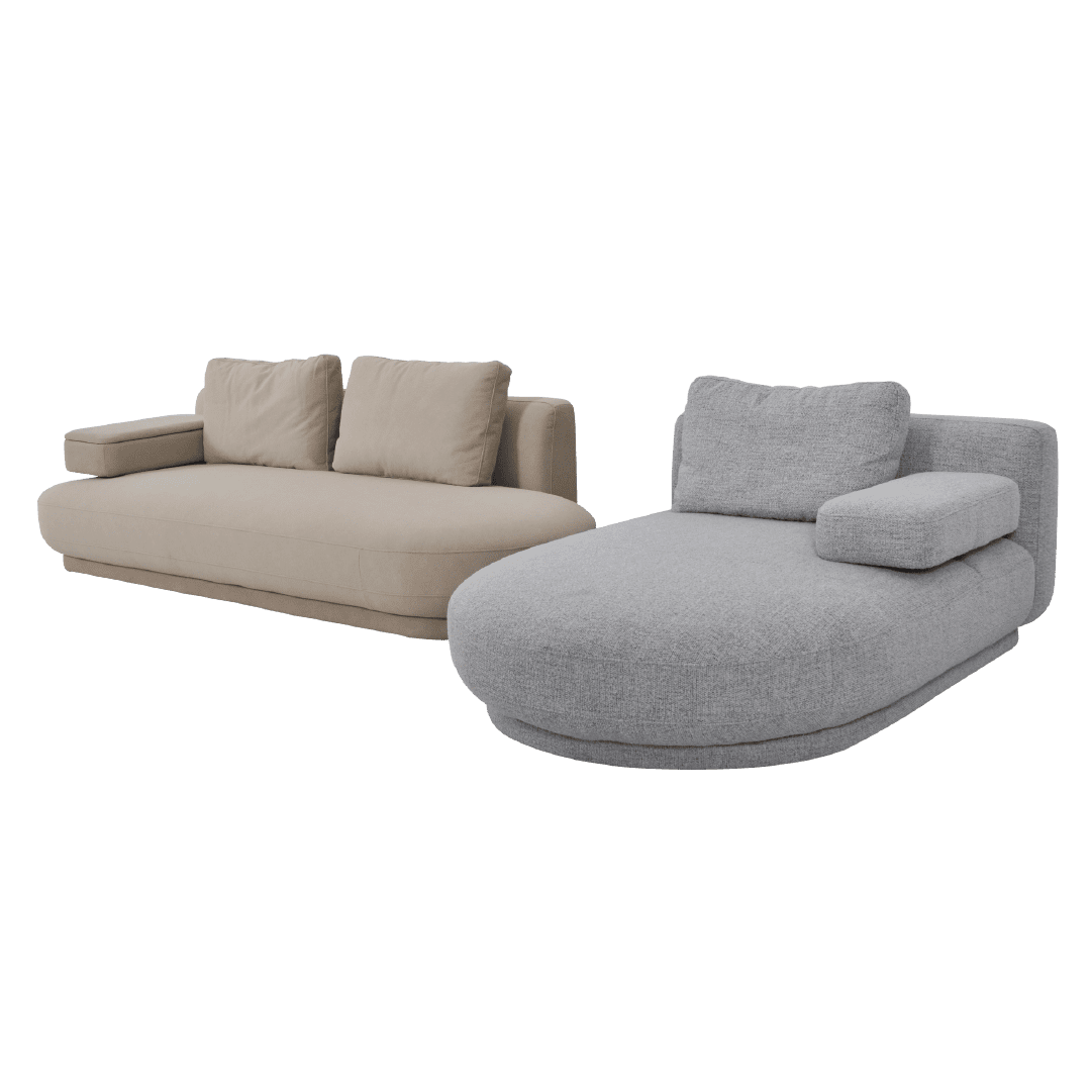 SAVORA – Sculptural Sofa with Rounded Edges
