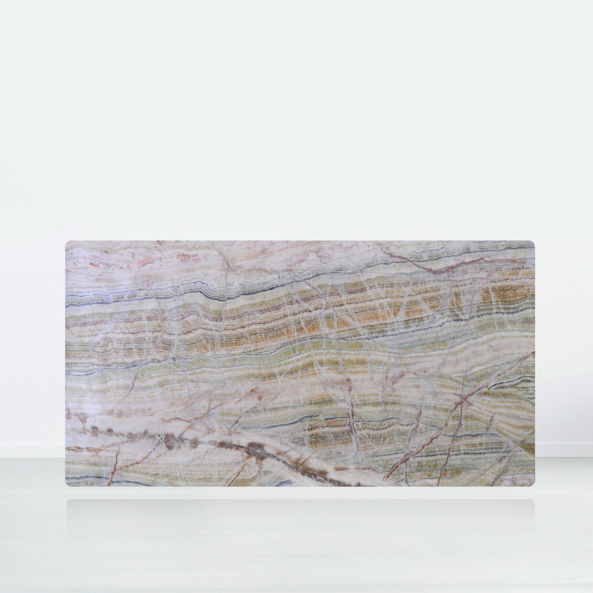 7ft Rectangular Spider Onyx Natural Marble Dining Table