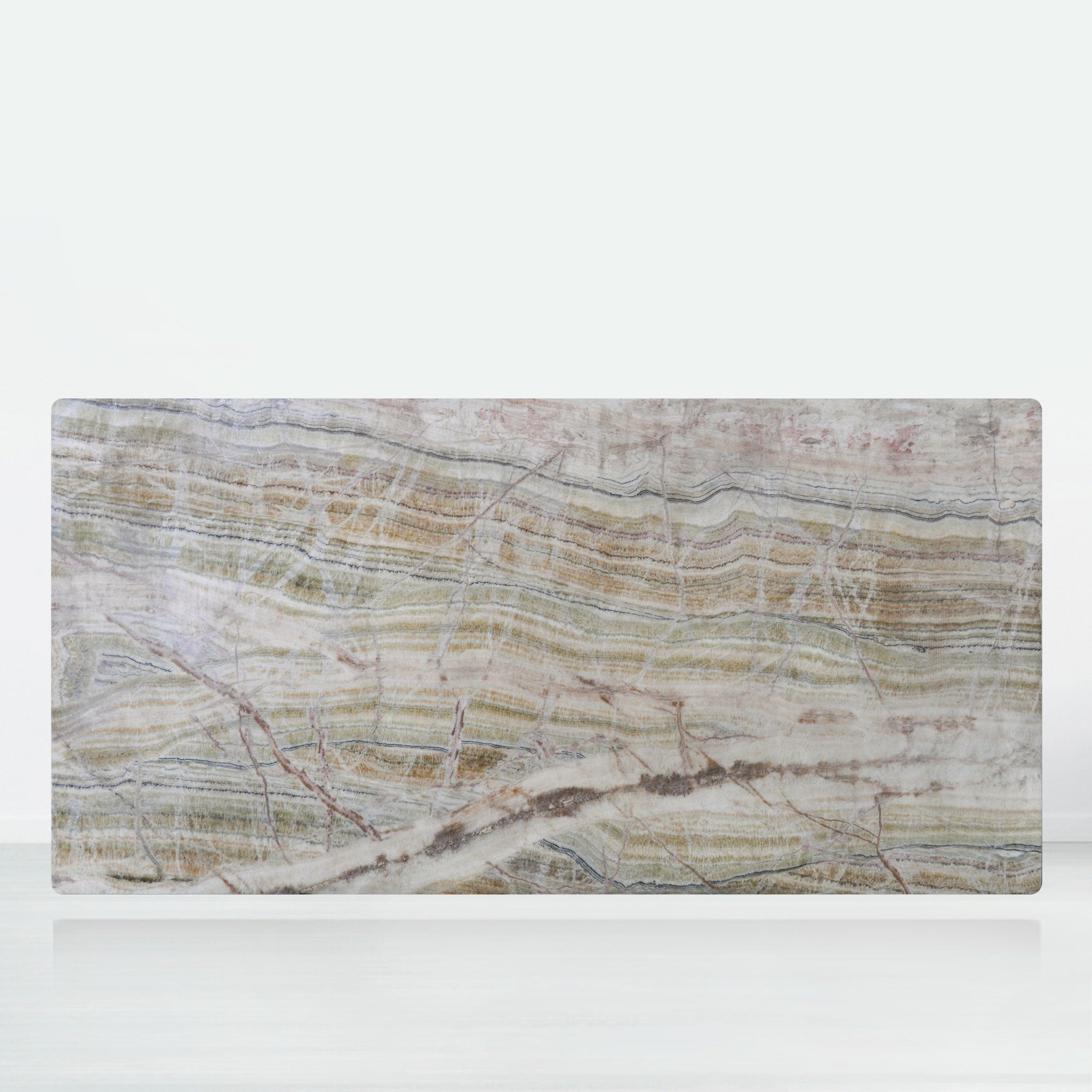 8ft Rectangular Spider Onyx Natural Marble Dining Table