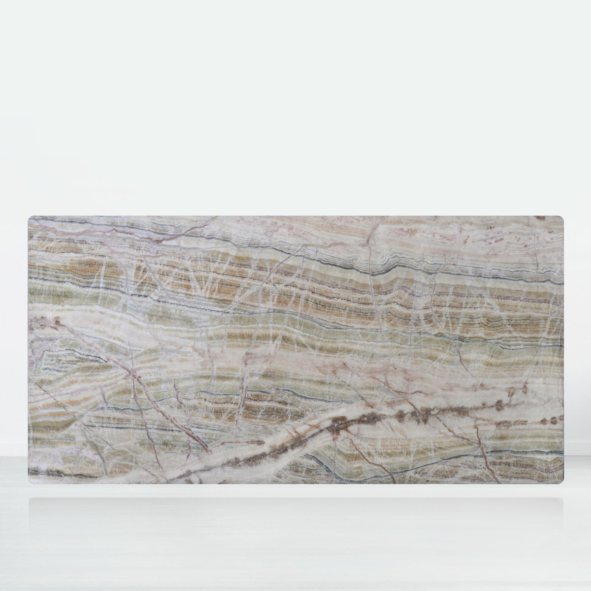 8ft Rectangular Spider Onyx Natural Marble Dining Table