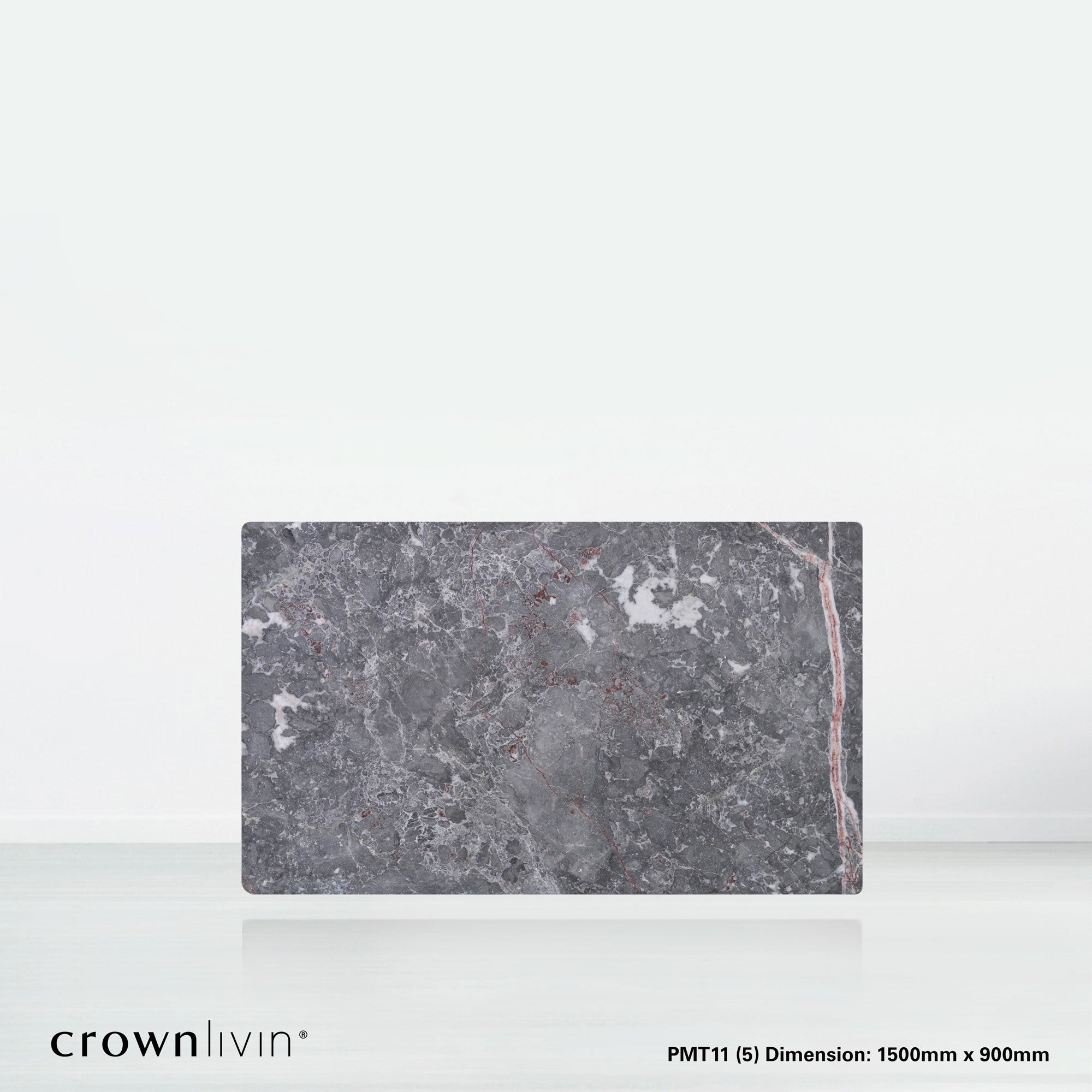 5ft Rectangular Perth Grey Natural Marble Dining Table